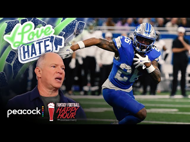 Week 12 Love/Hate: Jahmyr Gibbs, A.J. Brown, Kyler Murray + more | Happy Hour (FULL SHOW)