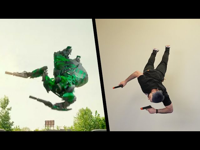 Transformers Stunts In Real Life (Parkour)