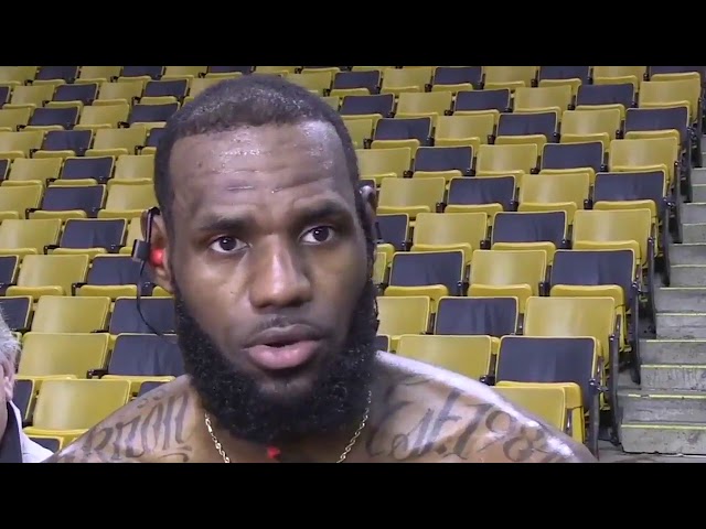 LeBron James interview before Game 2 against the Celtics