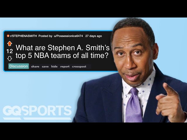 Stephen A. Smith Replies to Fans on the Internet | Actually Me | GQ Sports