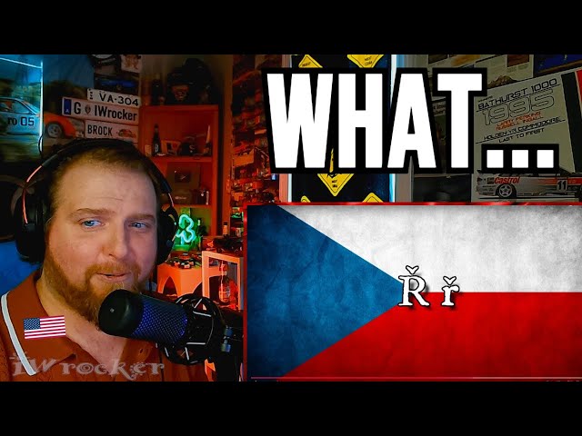 American Reacts to The Czech Alphabet/  Česká abeceda