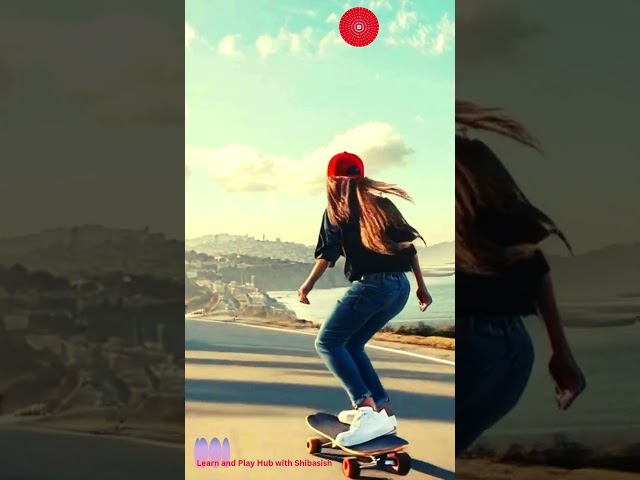 "Epic Downhill Longboard Ride | Mountain Thrills & Speed"#kidzone   #funzone  #studyzone