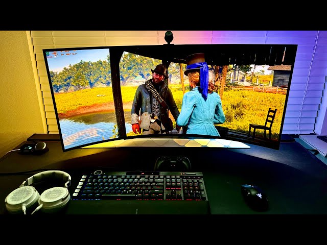 Red Dead Redemption 2 on the LG45GS96QB: 2024 45" UltraWide OLED | RTX 4090 Max Settings