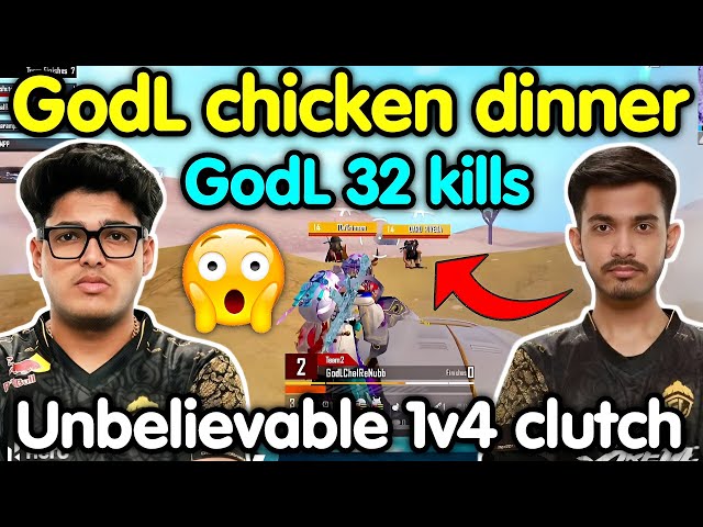 GodL vs Soul 🔥 Godlike chicken dinner 🥵 32 kills domination 🇮🇳