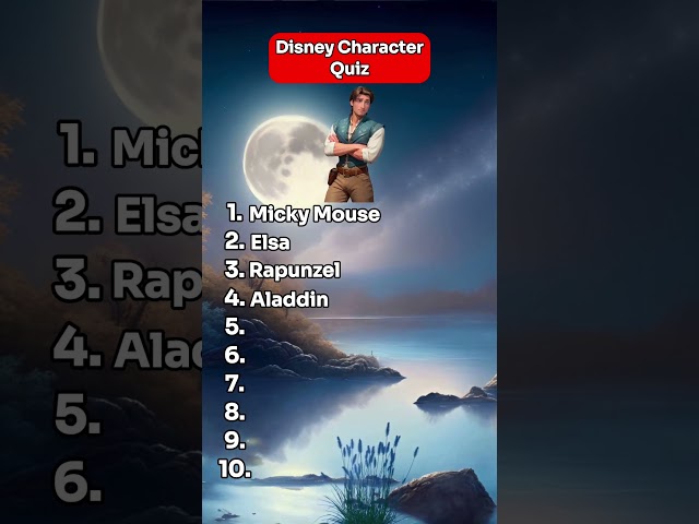 Disney characters quiz comment your score #trendingshorts #ytshort #quiz #desney #challenge #guess