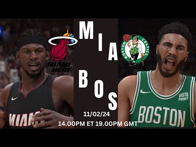 HEAT vs CELTICS | FULL GAME SIMULATION | NBA 2K24 ULTRA REALISTIC GRAPHICS