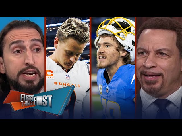 Bengals fall to the Chargers 34-27, Aaron Rodgers & Jets drop to 3-8 | NFL | FIRST THINGS FIRST