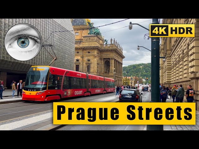 Prague Walking Tour:  Na Příkopě - Wenceslas Square - Národní 🇨🇿 Сzech Republic 4k HDR ASMR