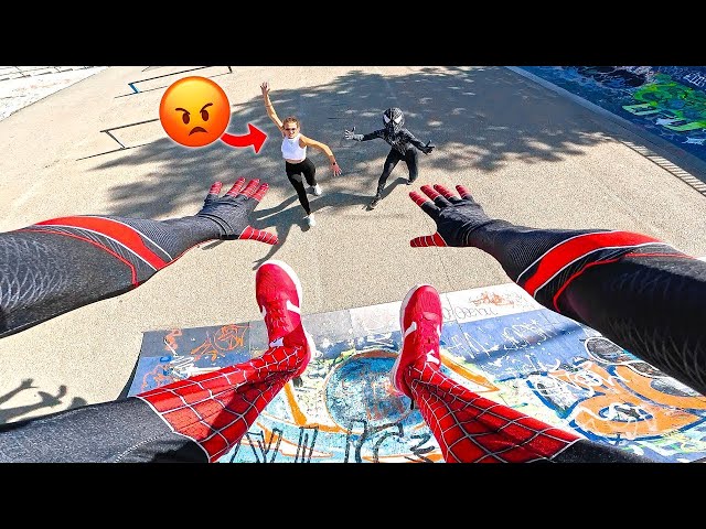 TWINS SPIDER-MAN PROS ESCAPING ANGRY MOM! (Extreme Parkour Chase POV)