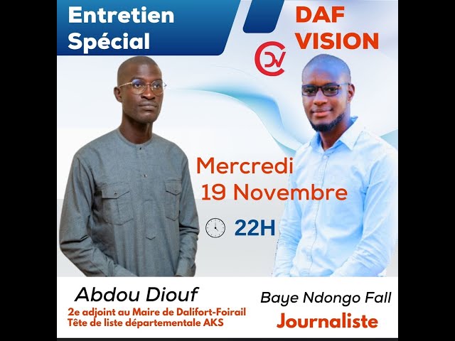 Entretien spécial 🎙️ Invité : Abdou Diouf, 2ᵉ adjoint au maire de la commune de Dalifort-Foirail,