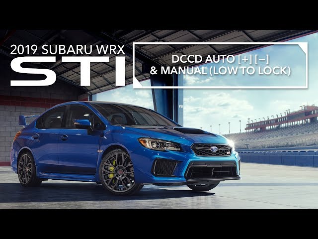 2019 Subaru WRX STI – Driver Controlled Centre Differential (DCCD)