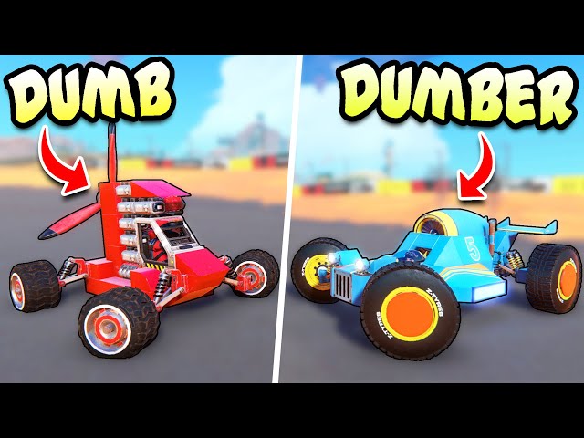 We Built the DUMBEST Vehicles With Plane Propulsion! (Noob vs Knob)