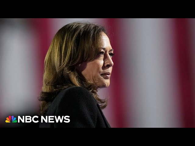 Harris will speak this afternoon following election loss