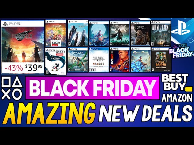 Tons of AMAZING New BLACK FRIDAY 2024 PlayStation Deals! 2024 PS5/PS4 Games CHEAPER