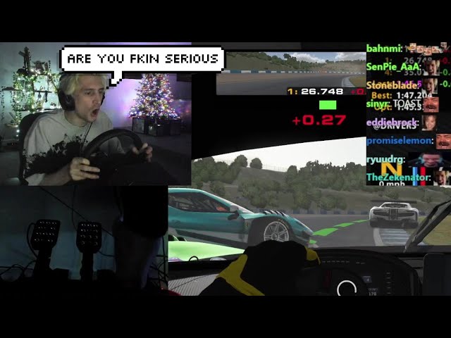 xQc Crashes Out on Other Racers