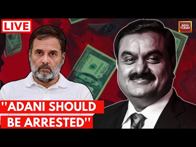 Gautam Adani Bribery Scandal LIVE Updates: Rahul Gandhi On Adani | Adani Group Tirmoil |Adani Shares