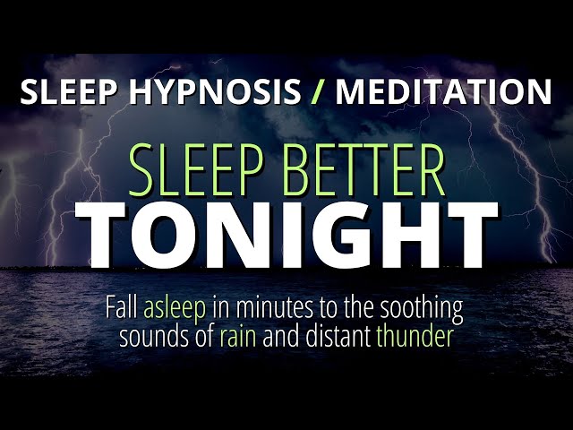 Sleep Better Tonight (Strong Hypnosis) | Black Screen With Soothing Rain Sounds