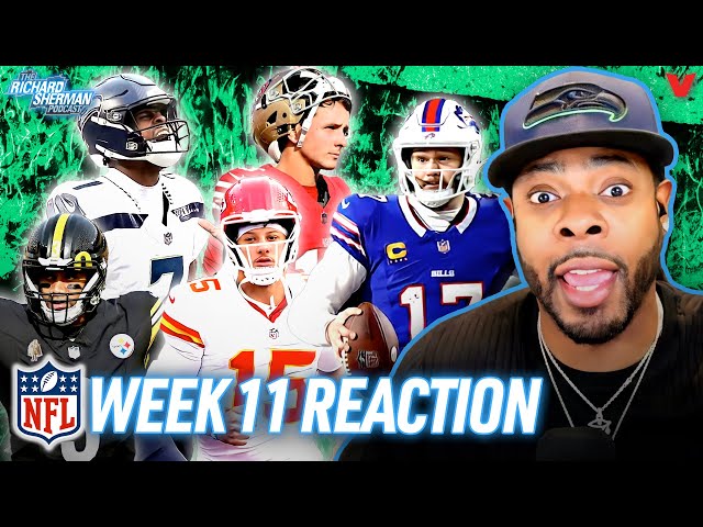 Week 11 Reaction: Seahawks STUN 49ers, Chiefs-Bills, Ravens-Steelers | Richard Sherman NFL