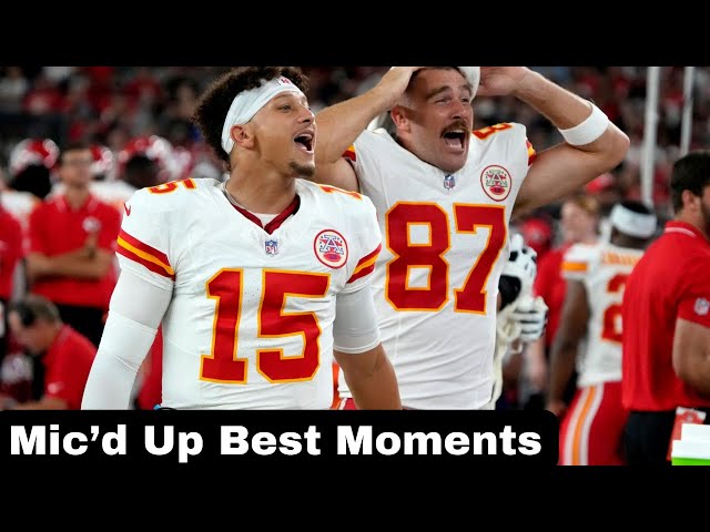 Patrick & Travis Kelce Mic'd Up Best Moments (NFL-2024)