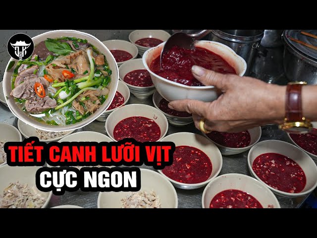 BÚN VỊT HỒNG 40K | TIẾT CANH LƯỠI VỊT cực ngon ĐÔNG KHÁCH TỪ SÁNG