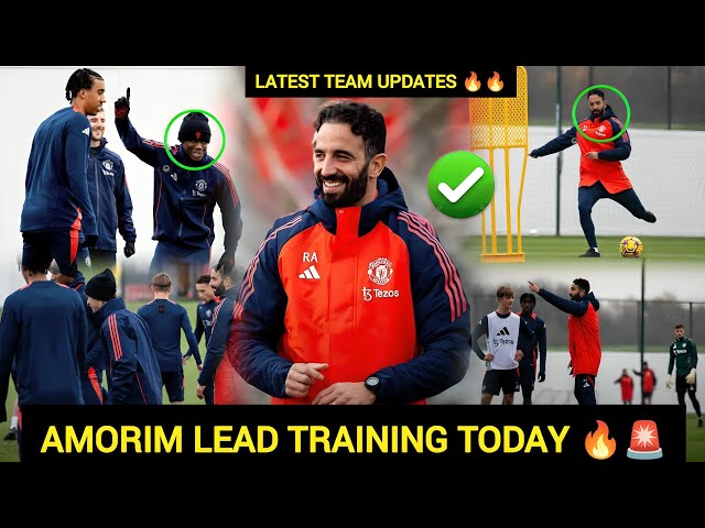 YES ✅MAINO,YORO, AMAD || Ruben Amorim Lead Training Today || Carrington buzzing!   MAN UNITED NEWS!