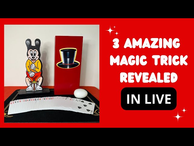 3 AMAZING MAGIC TRICKS REVEALED IN LIVE 🎩🪄 #magic #tricks #magictricksvideos #tutorial