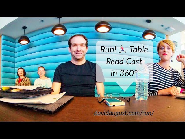 Run! 🏃🏻 table read cast roll call 360°