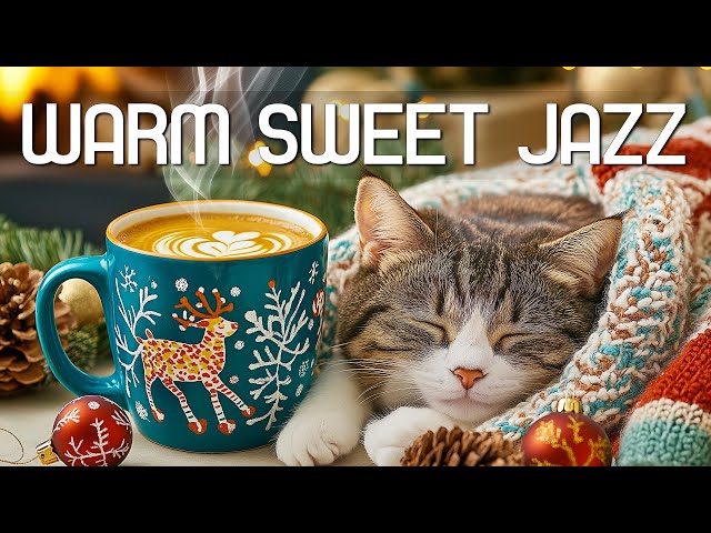 🎶 Warm Sweet Jazz: Cozy Up with Coffee & Cuddles by the Fire ☕