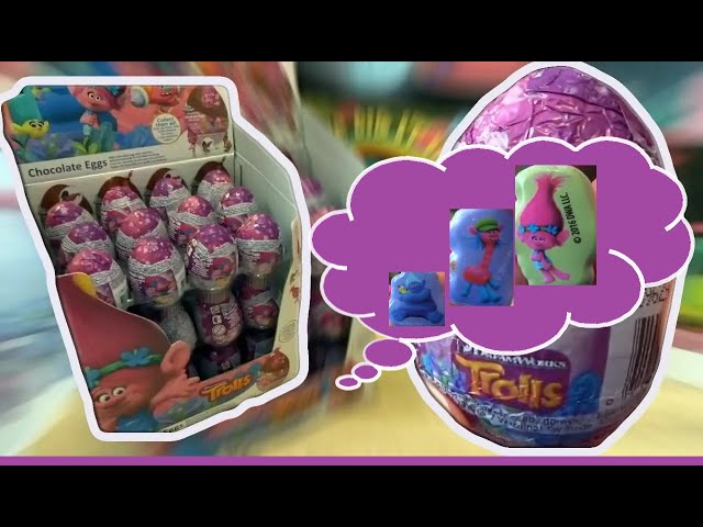 36 TROLLS Surprise Eggs with Poppy & Branch 36 Hair clips Trolls DreamWorks Movie #93