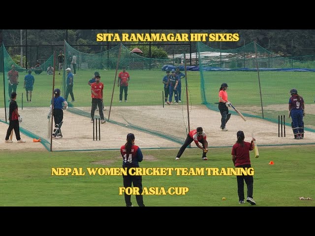 Nepal Women Cricket Team Practice in Net for Asia Cup in Srilanka | Sita RanaMagar Excellent batting