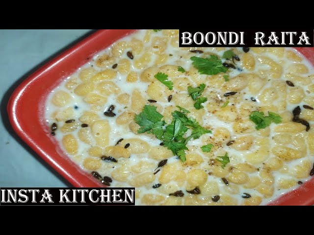 बूंदी रायता बनाने की विधि बताएं | फूड रेसिपी इन हिंदी | insta kitchen