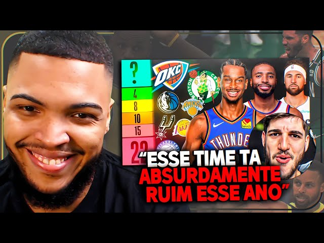 RANKING DOS 30 TIMES DA NBA NA TEMPORADA 2024-25 - React do Jota