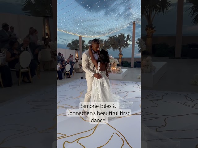 Simone Biles & Jonathan Owens Wedding first dance! #simonebiles #jonathanowens #weddinginspiration