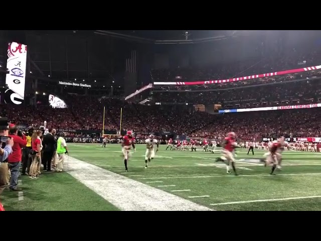 Final play of Alabama's 2018 SEC Championship Game win over Georgia