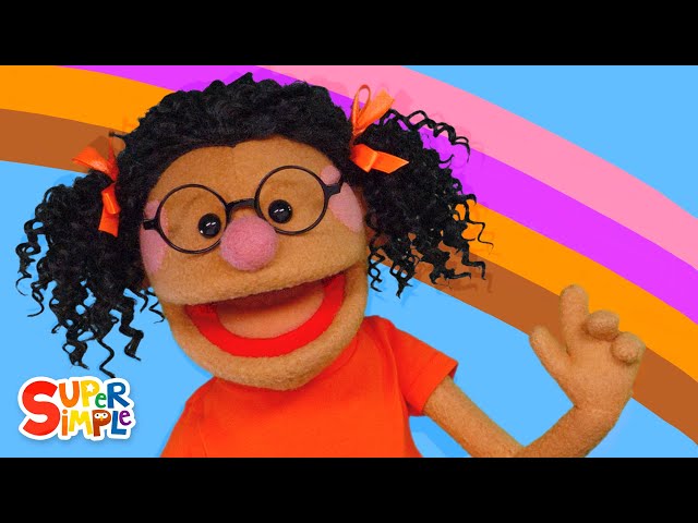 Pink Purple Orange Brown With The Super Simple Puppets | Kids Song | Super Simple Songs