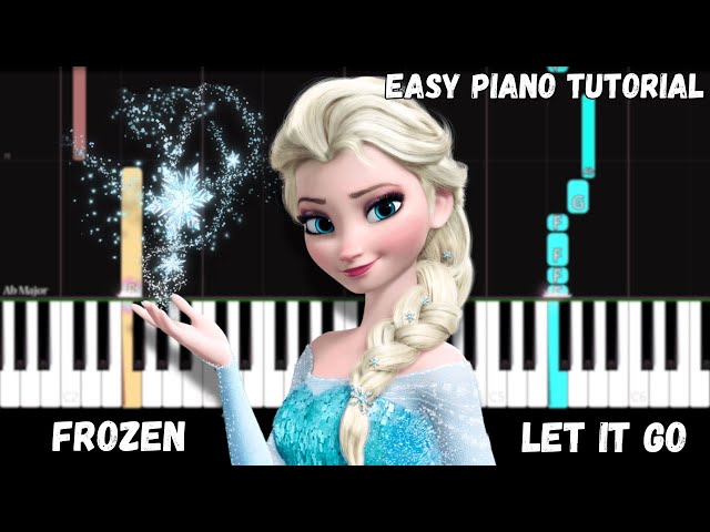 Frozen - Let It Go (Easy Piano Tutorial)