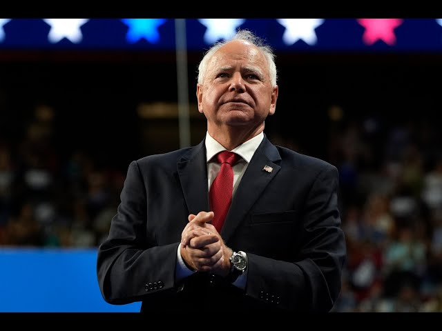 Democrat VP nominee Tim Walz speaks at campaign rally in Tucson