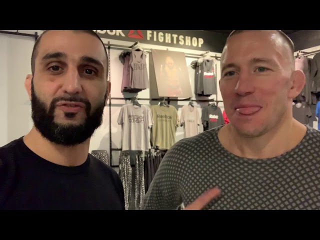 GSP gives you his pic for McGregor vs Cowboy