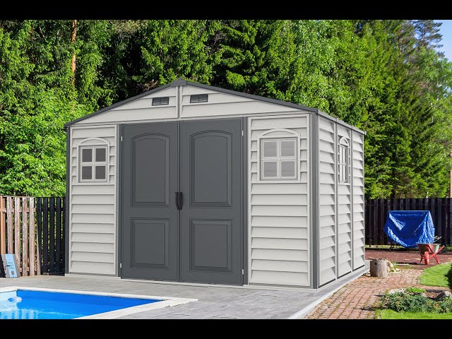 Duramax Installation Video Woodside Plus 10.5x8 Vinyl Resin Outdoor Storage Shed