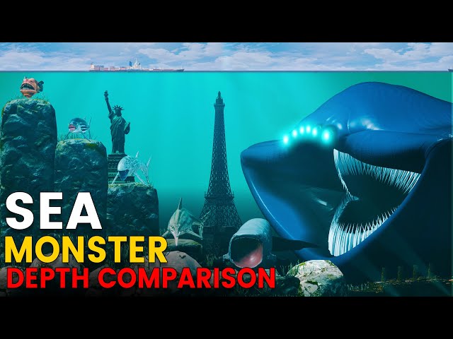 Sea Monster Depth Comparison 3D | BLOOP VS EL GRAN MAJA VS JULIA