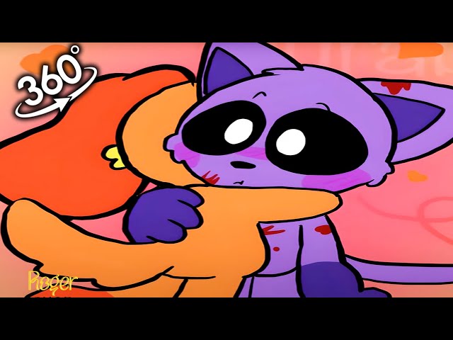 CatNap And DogDay Like To Hug😂 | Comic Dub | 360°/ VR