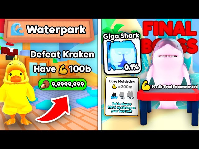 I Unlocked NEW Waterpark World That Has INSANE Pet Boosts in Arm Wrestling simulator! (Roblox)