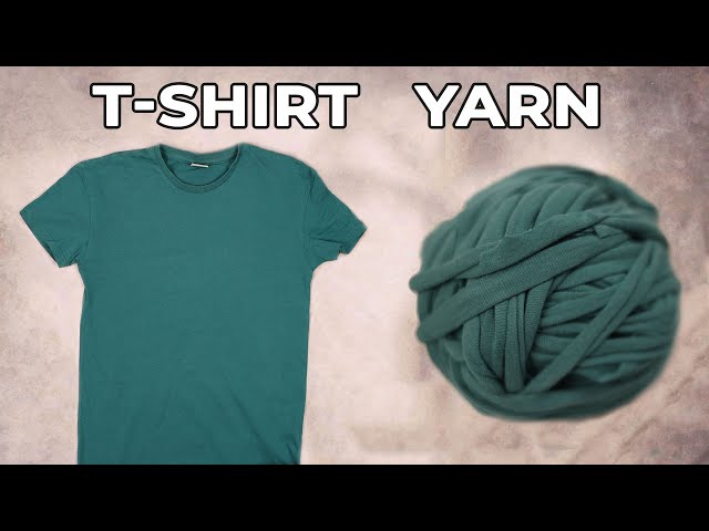 How to Make T-shirt Yarn Using the Entire Shirt in a Continuous Strand