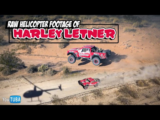 Harley Letner || Raw Trophy Truck Heli Footage