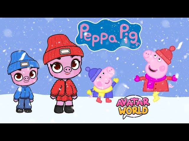 🐷 PEPPA PIG AND WINTER ❄️ AVATAR WORLD 24/7