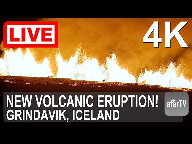 🔴 Live Now: New Volcanic Eruption in Iceland in 4K Ultra HD (Cam A)