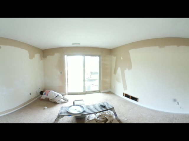 How to paint a room 360 time lapse