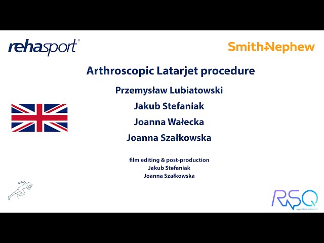 Arthroscopic Latarjet procedure