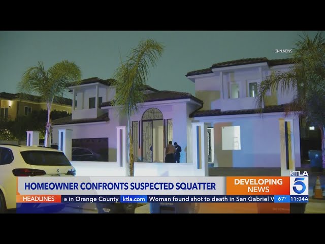 'I smelled crack in there:' Los Angeles homeowner confronts suspected squatter