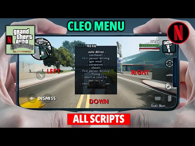 GTA SA Definitive Edition - Netflix Cleo Menu 🔥 Installation for Android